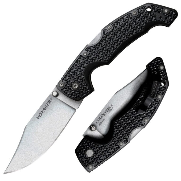 Cold Steel #29AC Large Voyager Clip Point Plain Edge