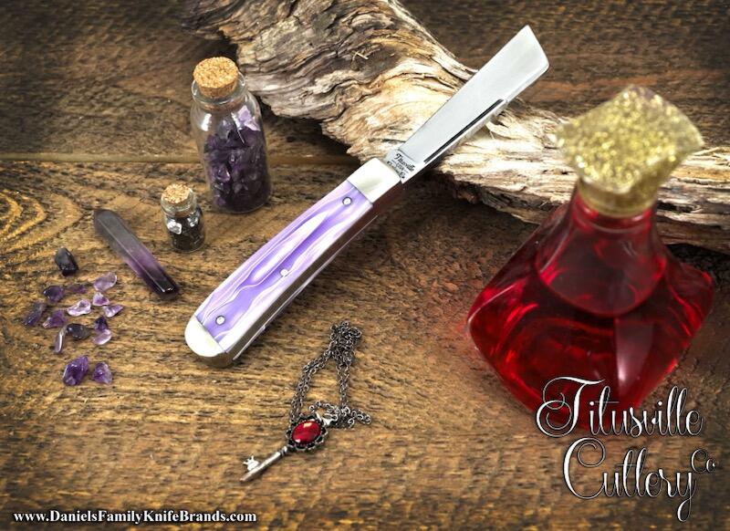 Daniels Magic Potion Titusville Big Easy Cotton Sampler: A Collector's Dream knives for sale Daniels Magic Potion Titusville Big Easy Cotton Sampler 1095 Carbon W/ Long Pull 1 of 30 knives for sale