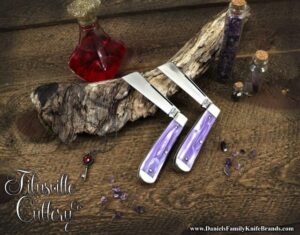 Daniels Magic Potion Titusville Big Easy Cotton Sampler 1095 Carbon W/ Long Pull 1 of 30 knives for sale