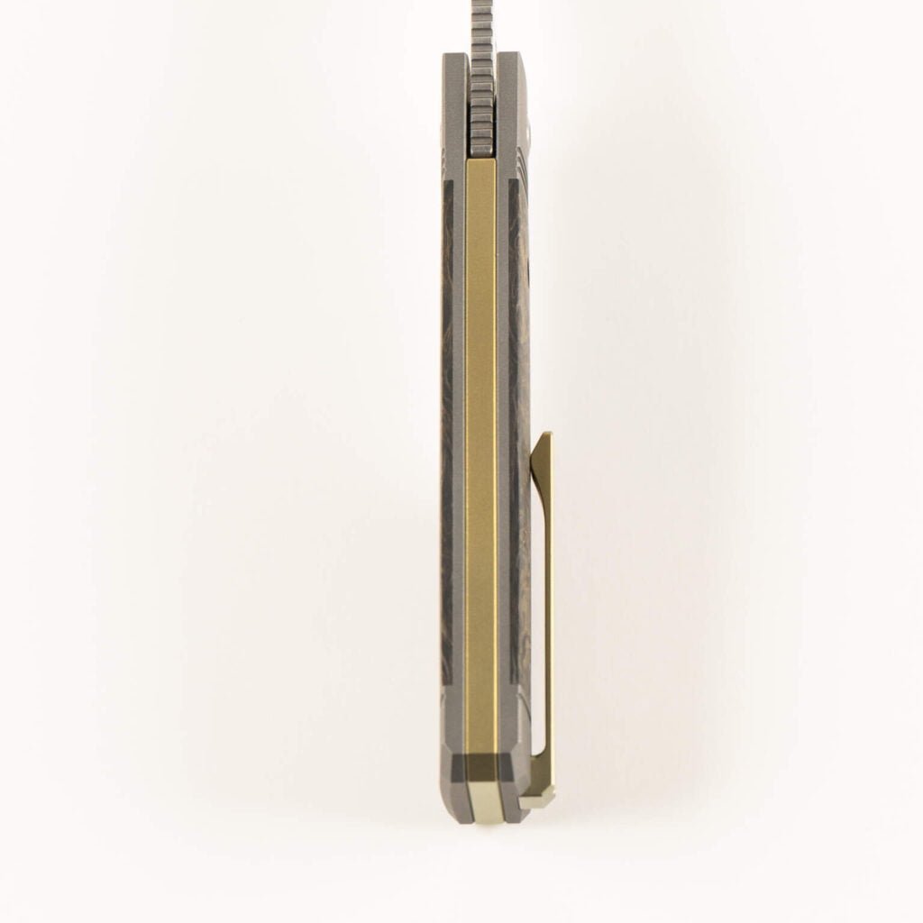 The Gunslinger Jack is Back: Jack Wolf Knives for Sale knives for sale GUNSLINGER JACK - FAT CARBON DARK MATTER GOLD HAND SATIN knives for sale