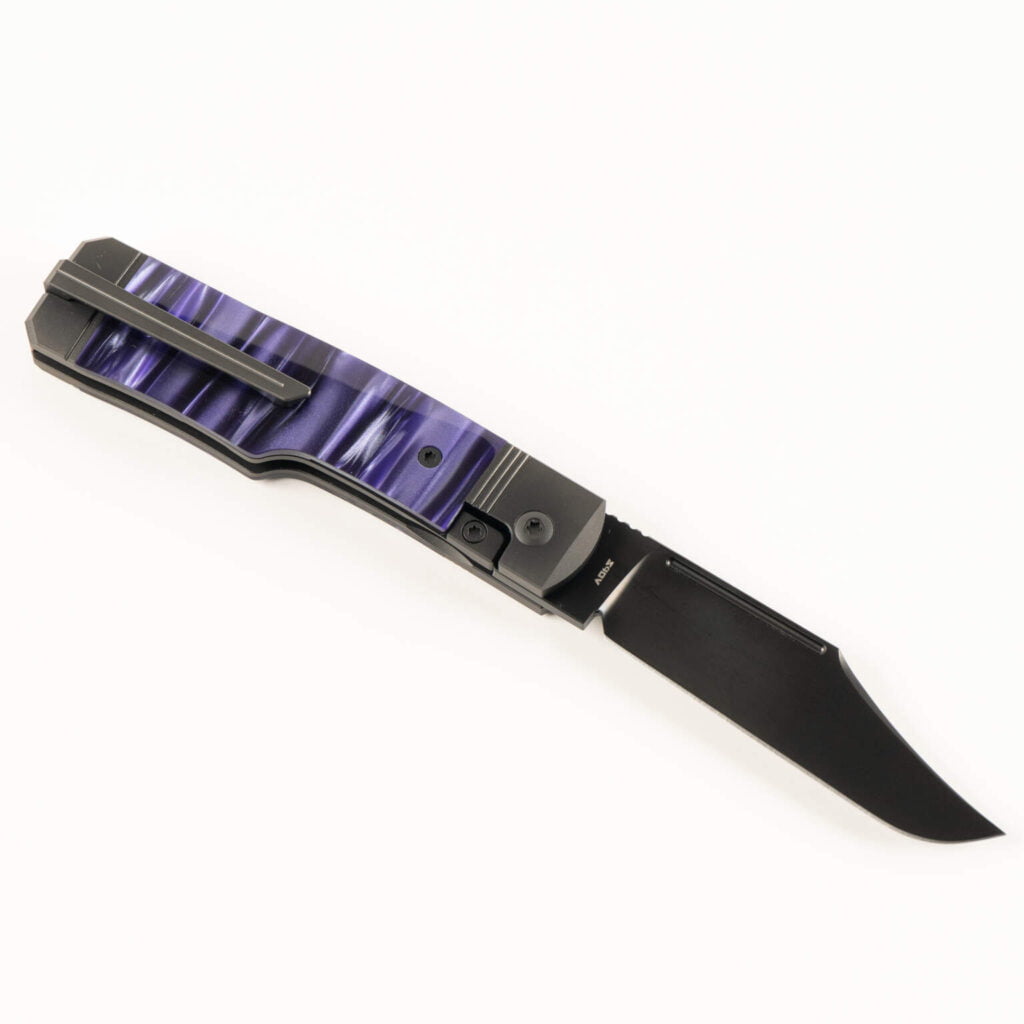 The Gunslinger Jack is Back: Jack Wolf Knives for Sale knives for sale GUNSLINGER JACK - KIRINITE COSMIC PURPLE DLC knives for sale