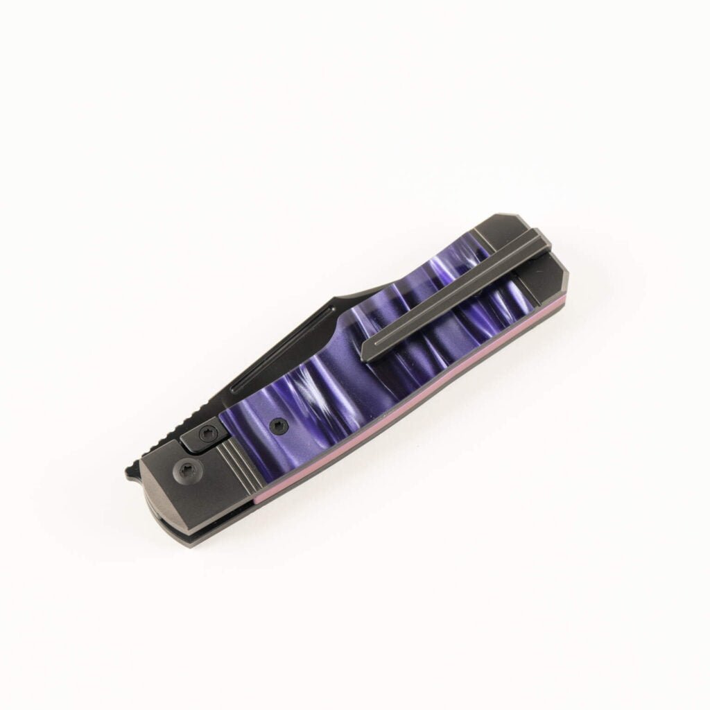 The Gunslinger Jack is Back: Jack Wolf Knives for Sale knives for sale GUNSLINGER JACK - KIRINITE COSMIC PURPLE DLC knives for sale