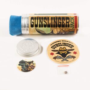 GUNSLINGER JACK - FAT CARBON DARK MATTER GOLD HAND SATIN Previously owned, no box