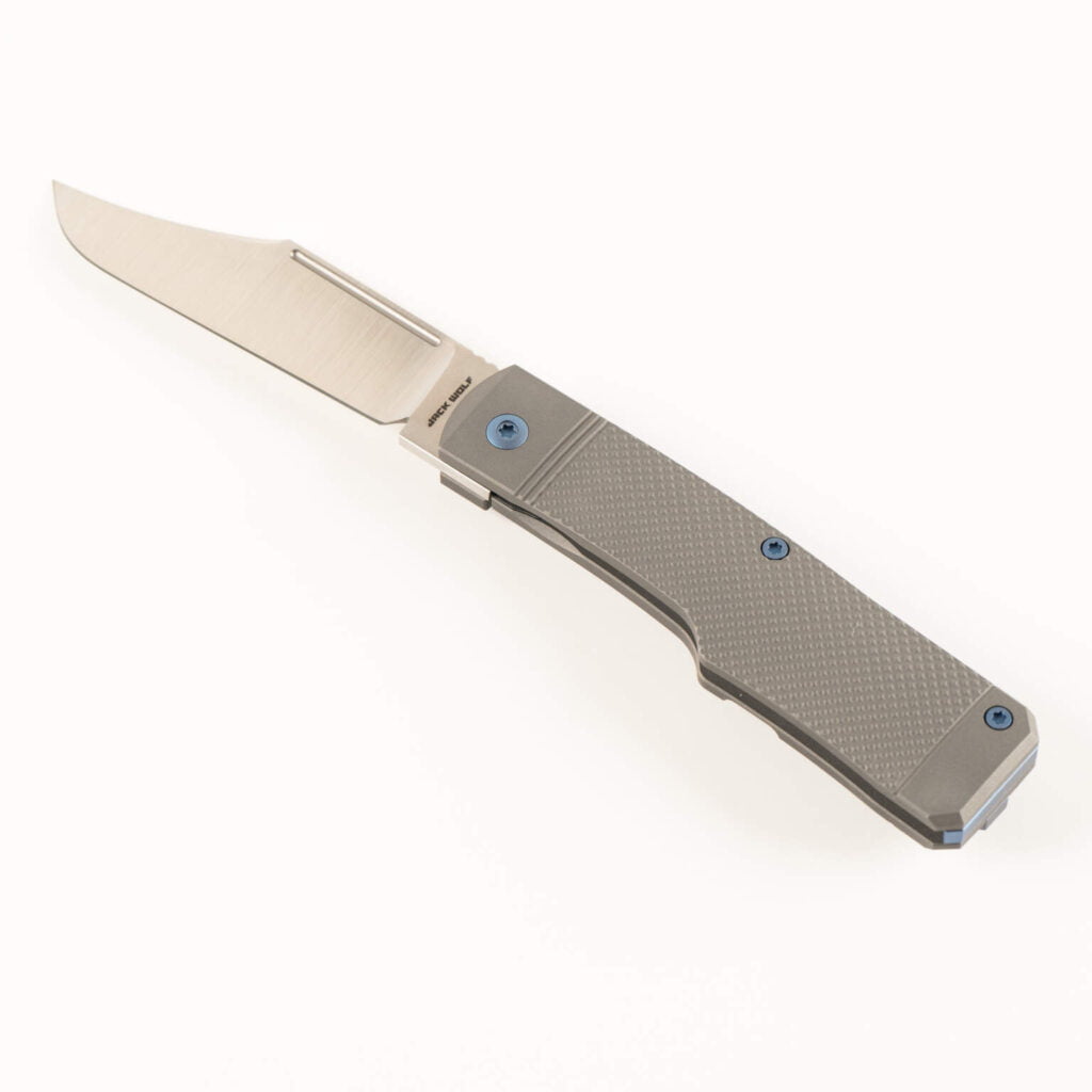The Gunslinger Jack is Back: Jack Wolf Knives for Sale knives for sale GUNSLINGER JACK - TITANIUM CHECKERED knives for sale