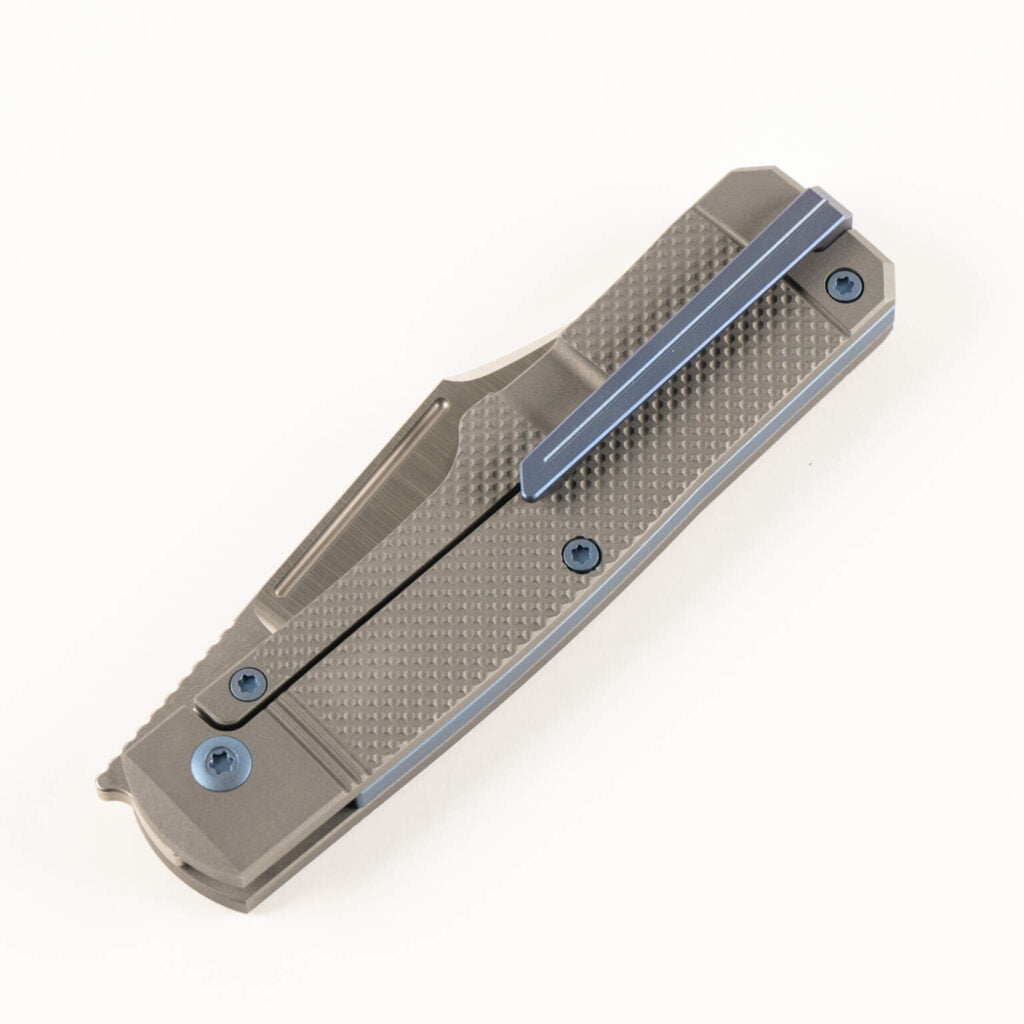 The Gunslinger Jack is Back: Jack Wolf Knives for Sale knives for sale GUNSLINGER JACK - TITANIUM CHECKERED knives for sale