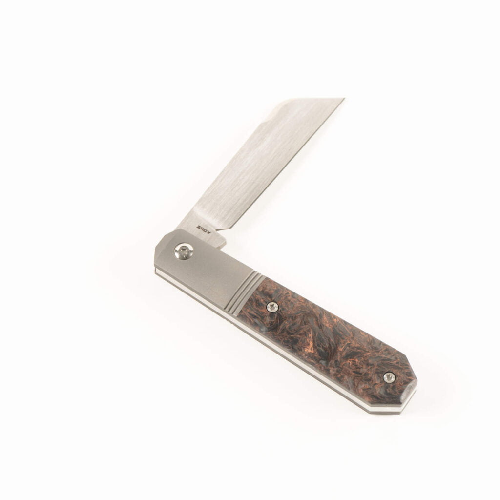 The Resurgence of Elegance: Jack Wolf Knives' Midnight Jack Series Reimagined knives for sale MIDNIGHT JACK - FAT CARBON DARK MATTER COPPER knives for sale
