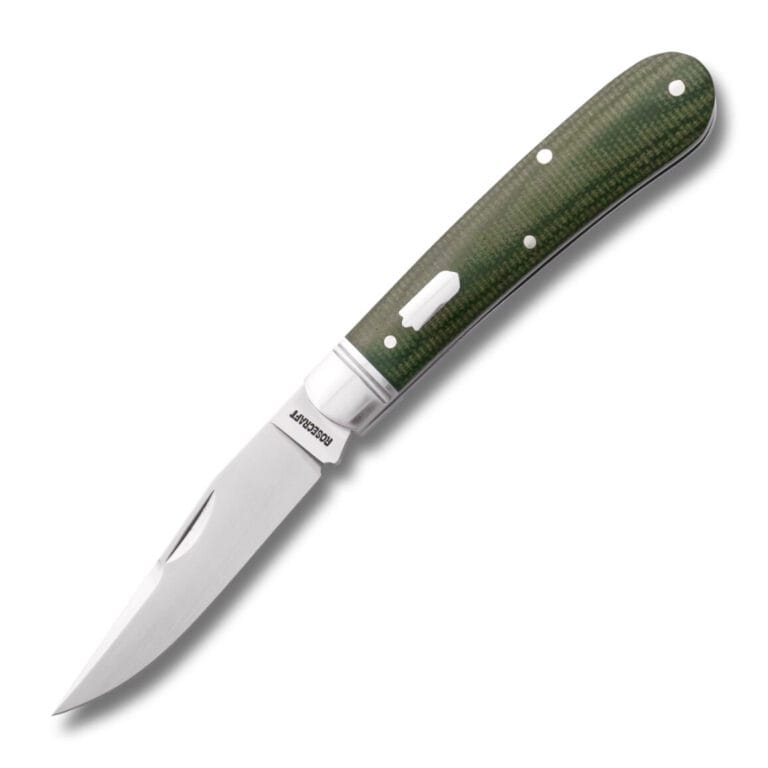 RoseCraft Blades Buffalo River Jack Green Micarta RCT030-DGM