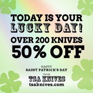 Saint Patrick's Day Knife Sale