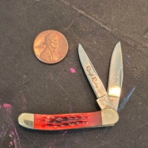 Rough Rider Tiny Red Jigged Bone Folder