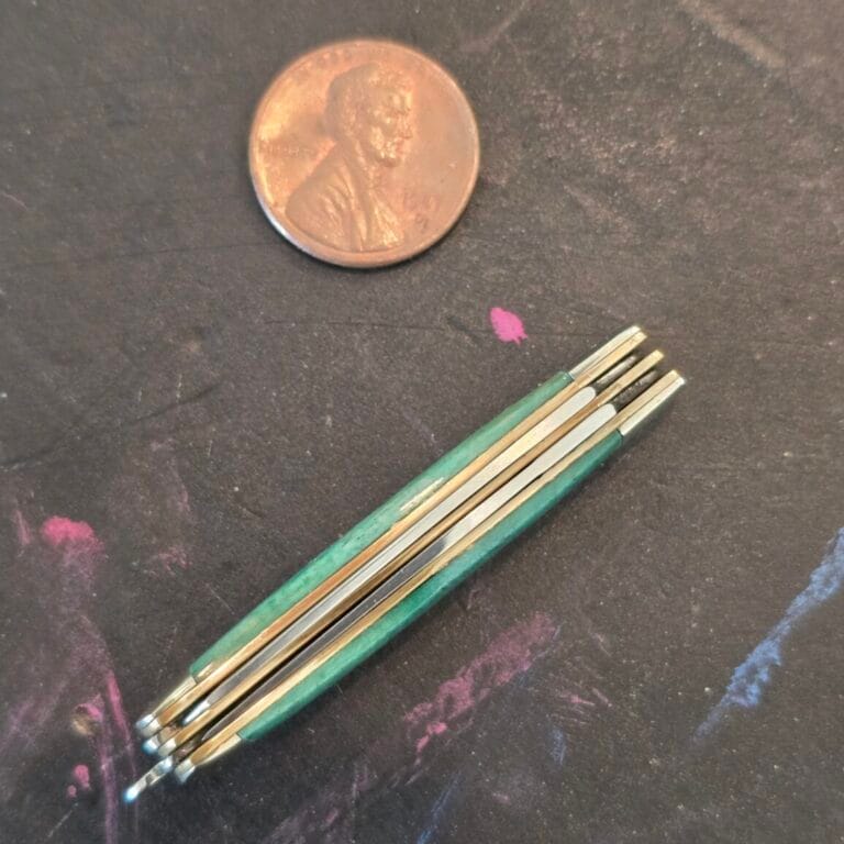 Rough Rider Tiny Green Bone Folder