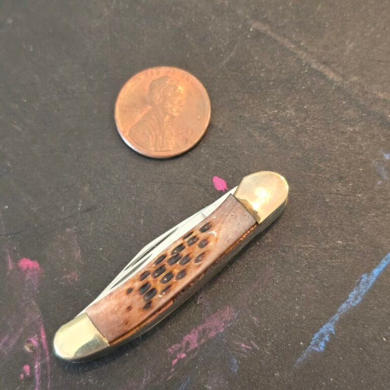 Rough Rider Tiny Brown Bone Folder