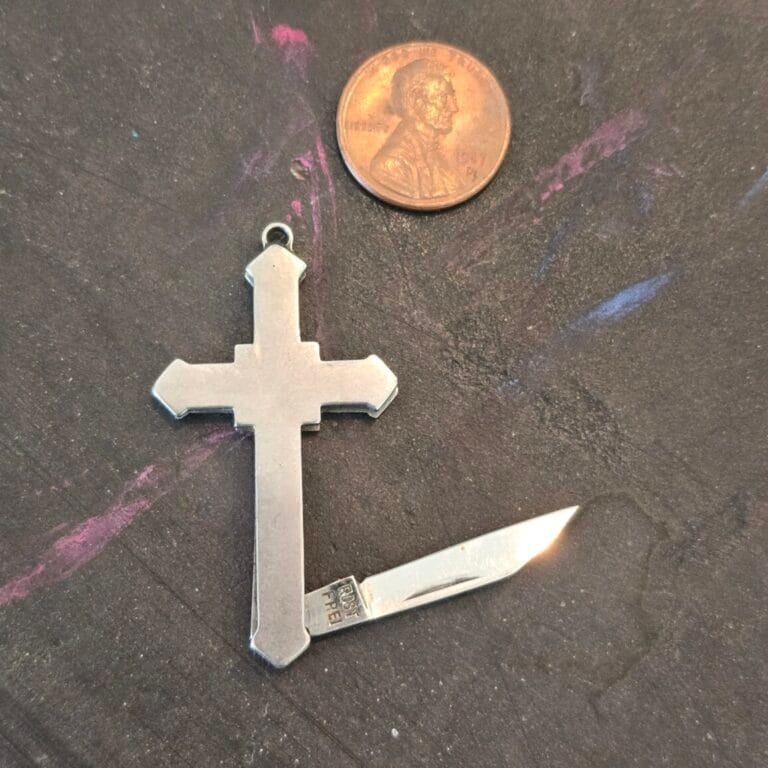 Rostfrei German Cross Necklace Knife