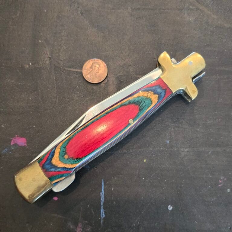 Jumbo Folding Knife Lockback in Wood