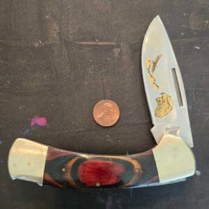 Frost Cutlery Jumbo Lockback Knife in Wood