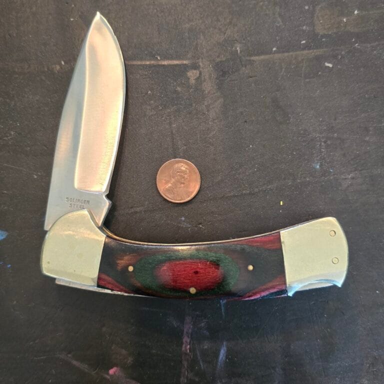 Frost Cutlery Jumbo Lockback Knife in Wood