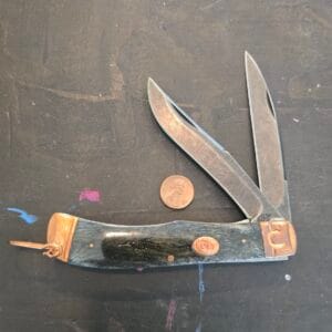 Jumbo Folding Knife Colt Coper Series in Gray Jigged Bone (missing hook sharpener)