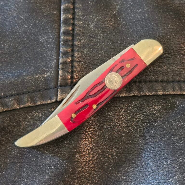 Frost Cutlery Medium Toothpick Red Jigged Bone