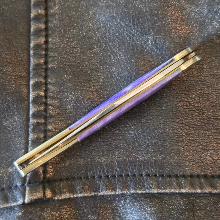 Frost Cutlery Medium Toothpick in Purple Bone