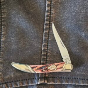 Frost Cutlery Small Toothpick in Brown Jigged Bone