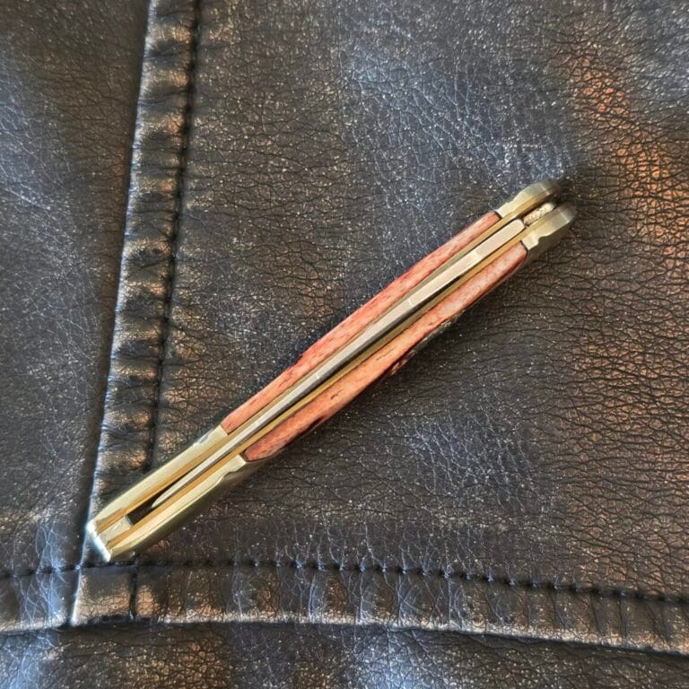 Frost Cutlery Small Toothpick in Brown Jigged Bone