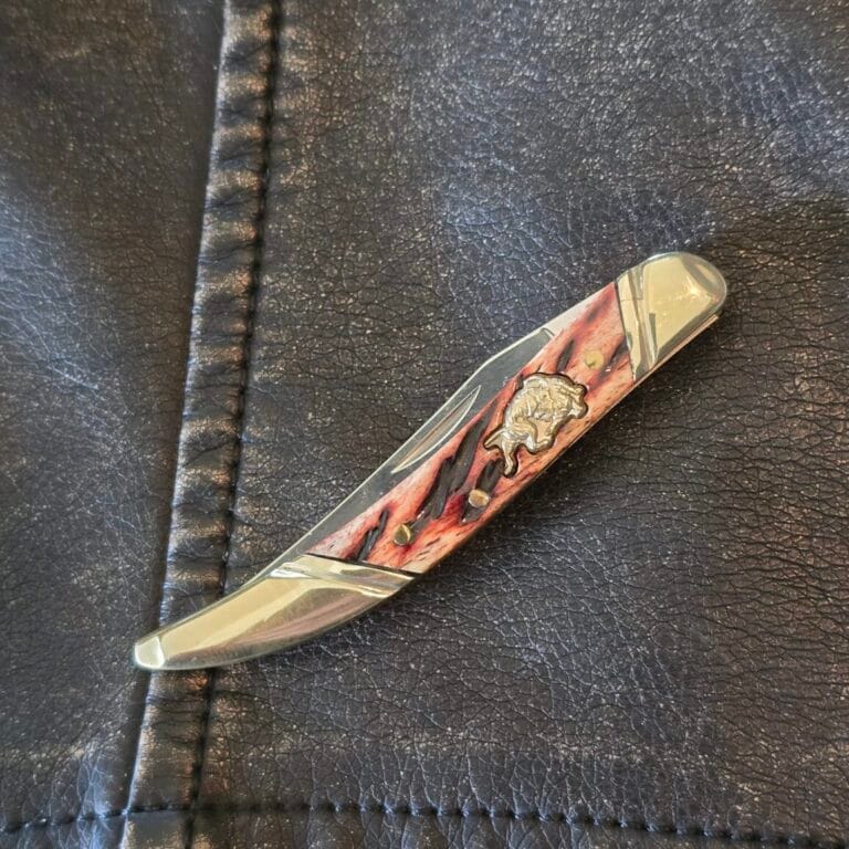 Frost Cutlery Small Toothpick in Brown Jigged Bone