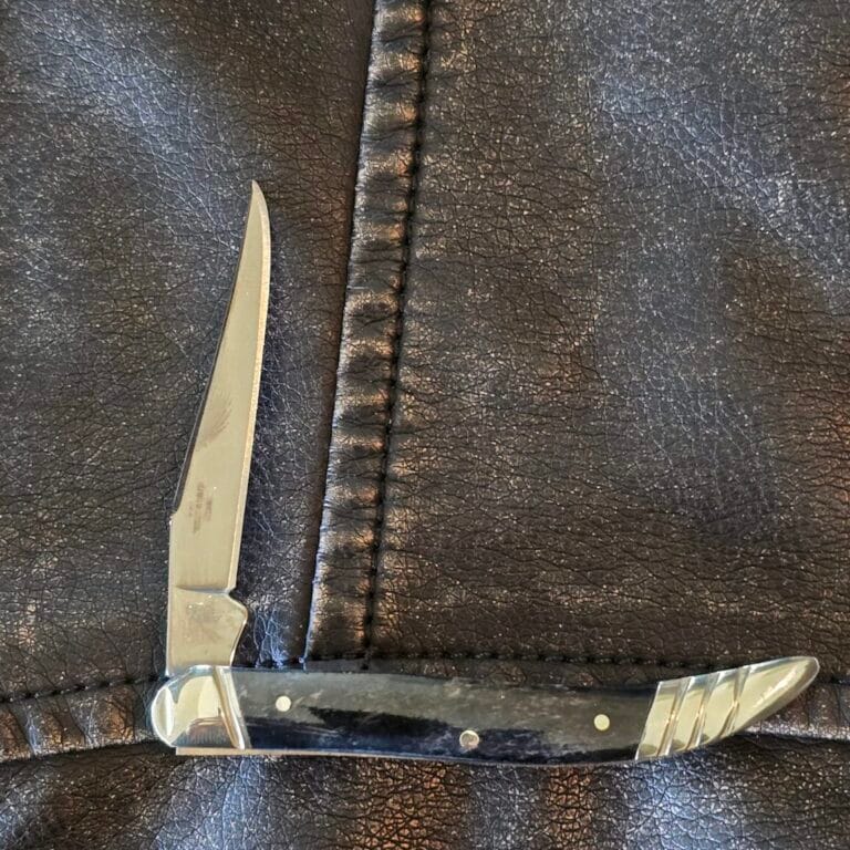 Rough Rider Small Toothpick in Blue Smooth Bone