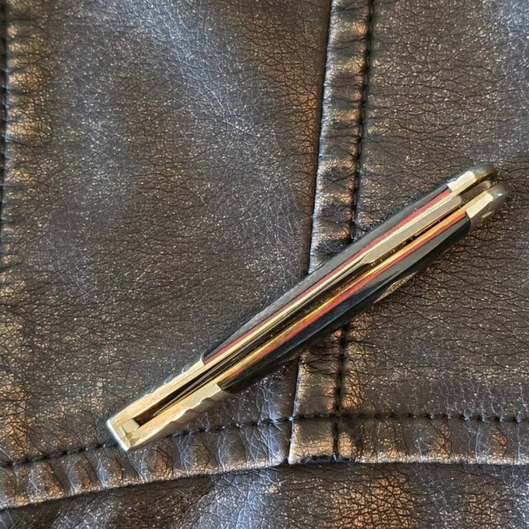 Rough Rider Small Toothpick in Blue Smooth Bone