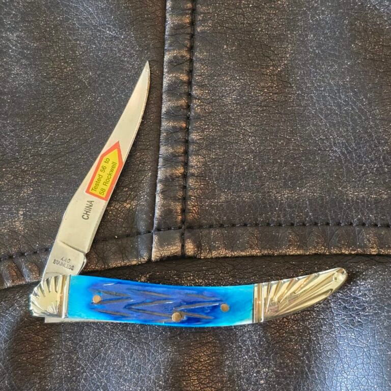 Frost Cutlery Small Toothpick in Blue Jigged Bone