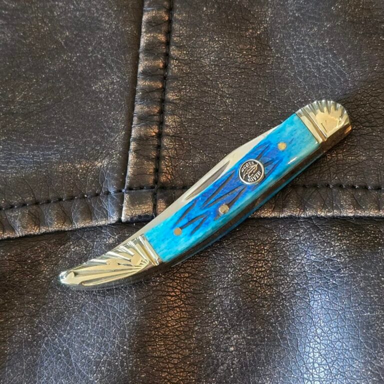 Frost Cutlery Small Toothpick in Blue Jigged Bone