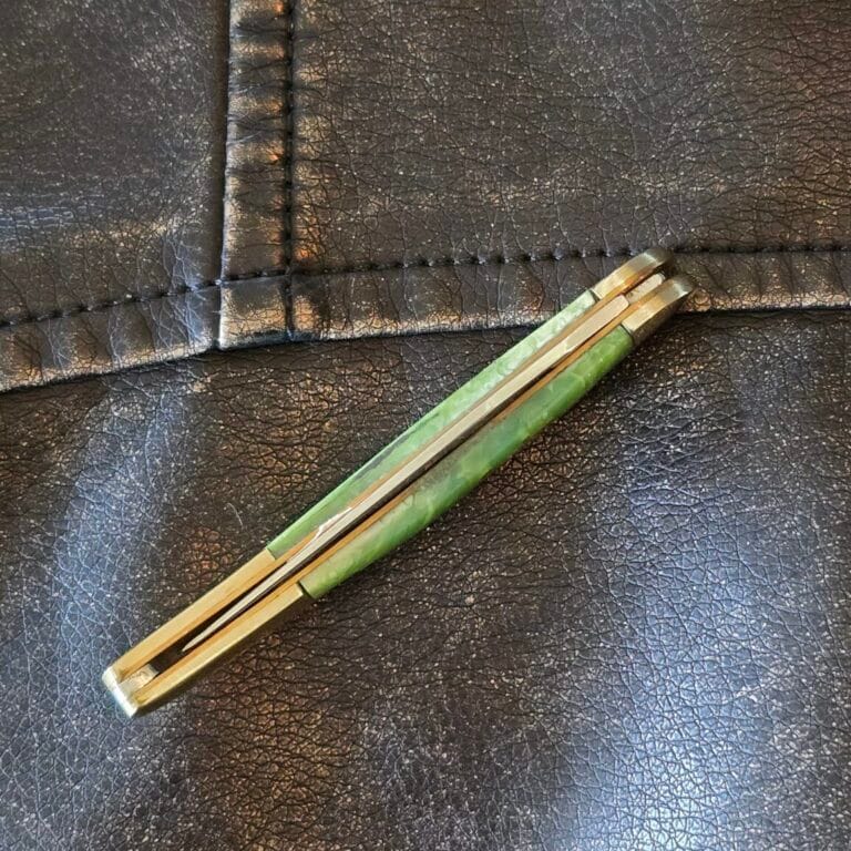 Frost Cutlery Small Toothpick in Green Bone