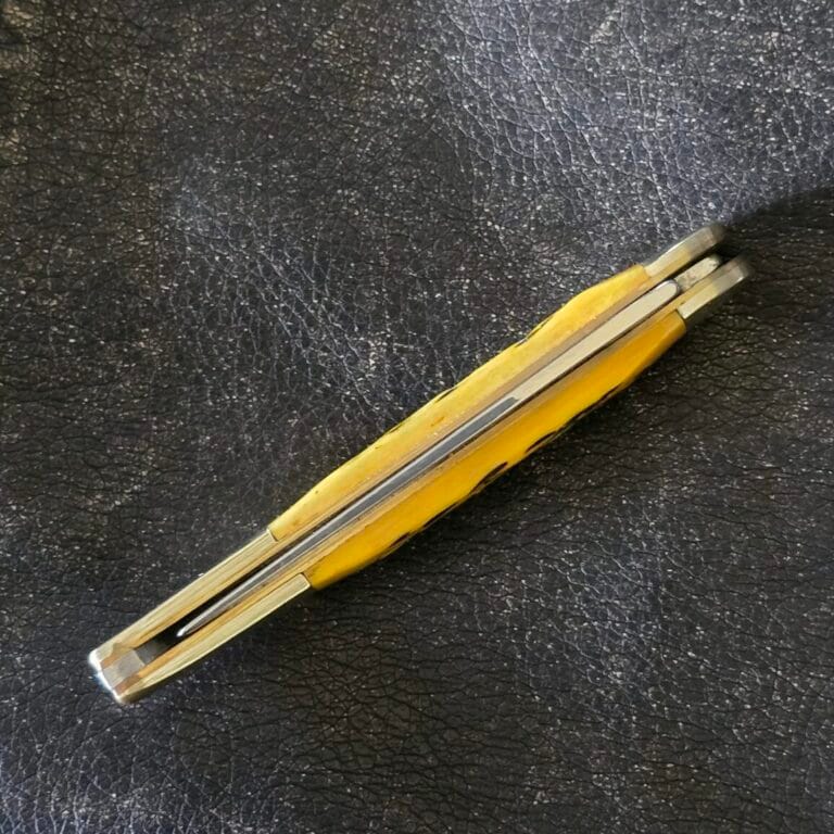 Frost Cutlery Small Toothpick in Yellow Jigged Bone