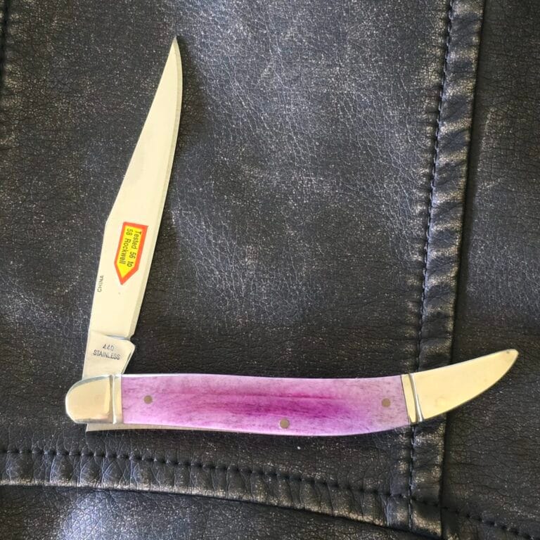 Frost Cutlery Large Toothpick in Purple Smooth Bone