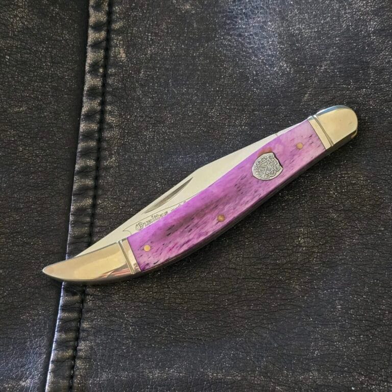 Frost Cutlery Large Toothpick in Purple Smooth Bone