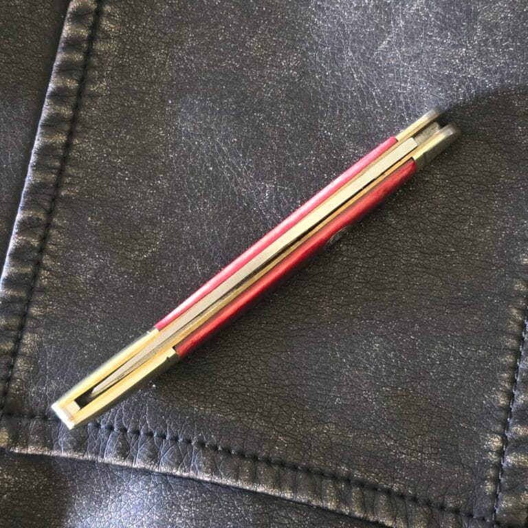 Rough Rider Large Toothpick in Smooth Red Bone