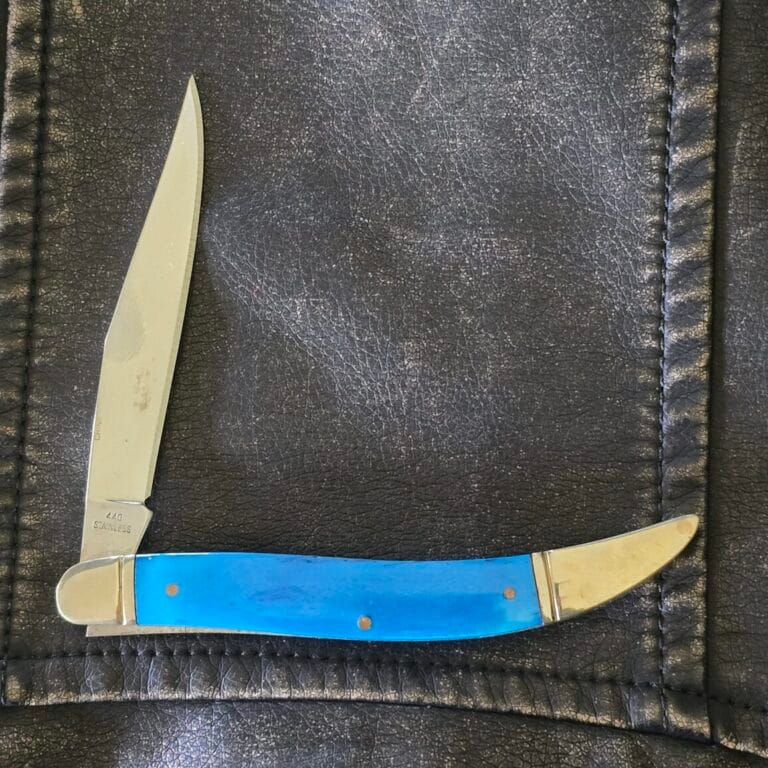 Rough Rider Large Toothpick in Blue Bone