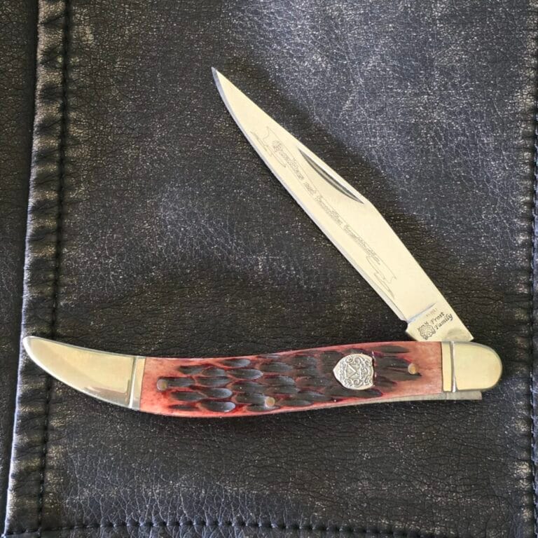 Frost Cutlery Large Toothpick in Brown Jigged Bone