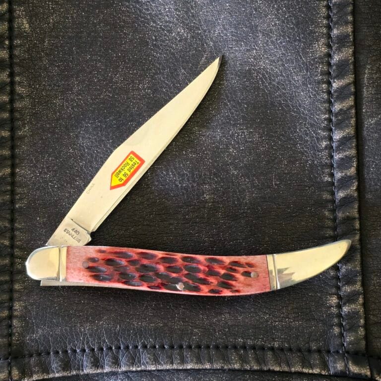 Frost Cutlery Large Toothpick in Brown Jigged Bone