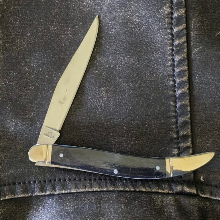 Frost Cutlery Large Toothpick in Black Smooth Bone