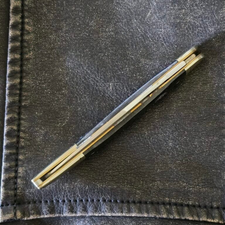 Frost Cutlery Large Toothpick in Black Smooth Bone