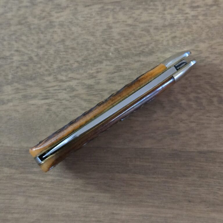 Great Eastern Cutlery #252115 Burnt Orange Jigged Bone 1 of only 81 made! (see pictures for age related patina)