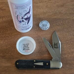 Great Eastern Cutlery #781224 Black Canvas Micarta SN 035