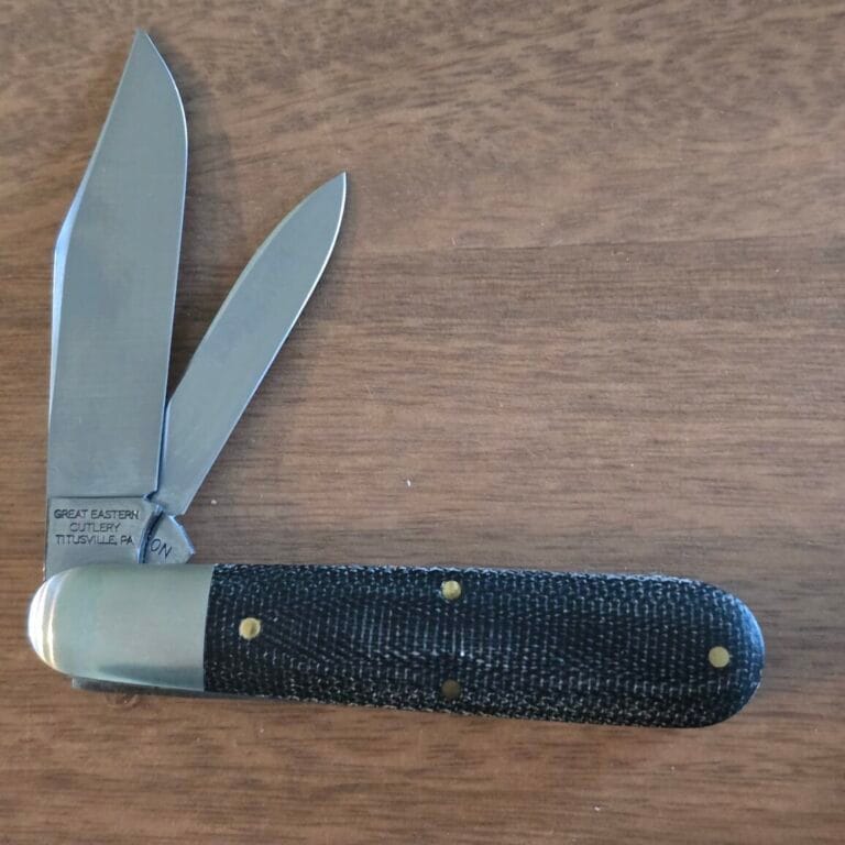 Great Eastern Cutlery #781224 Black Canvas Micarta SN 035