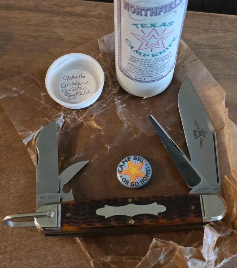 Great Eastern Cutlery #981416 Yellow Jigged Bone