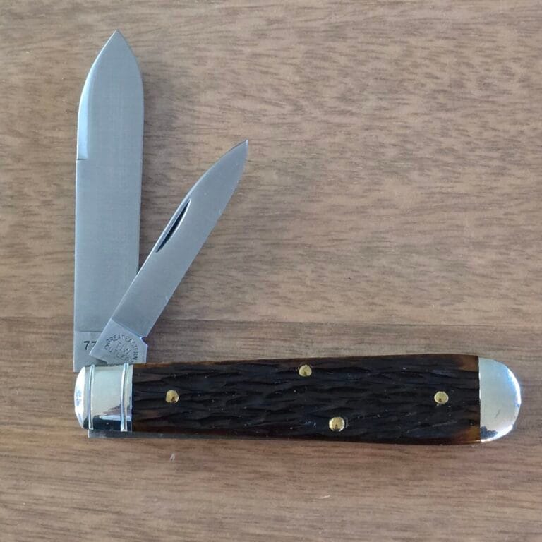 Great Eastern Cutlery #772215 Antique Yellow Jigged Bone Satin
