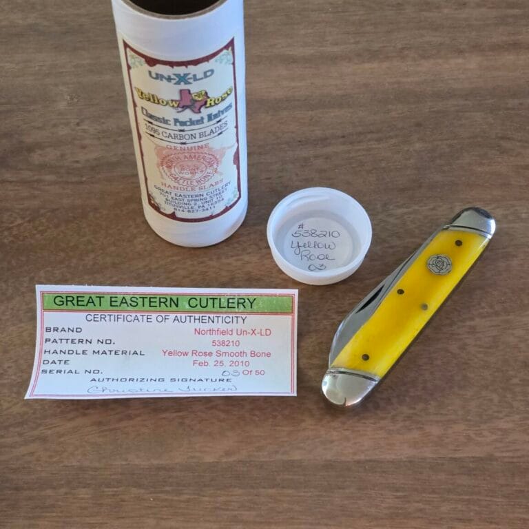 Great Eastern Cutlery #538210 Yellow Rose Bone