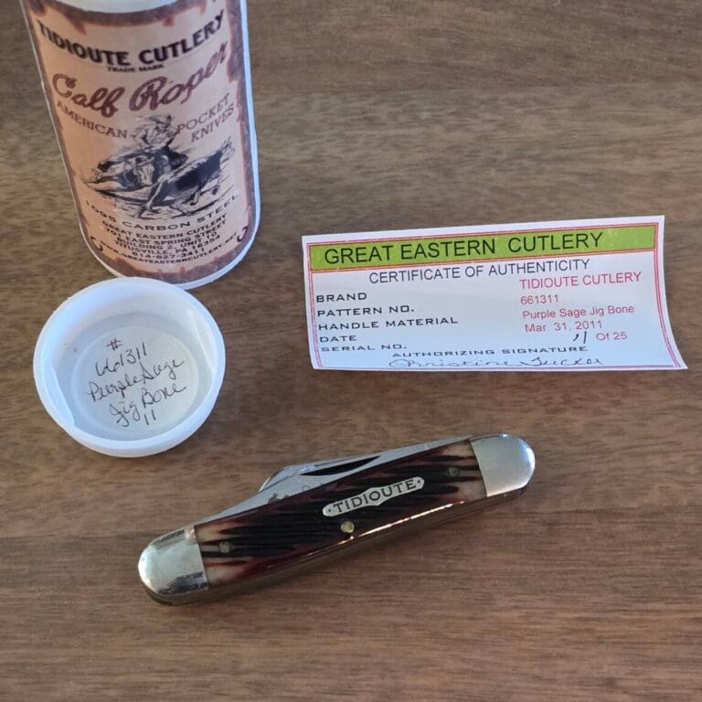 Great Eastern Cutlery #661311 Purple Sage Jig Bone  SN 11
