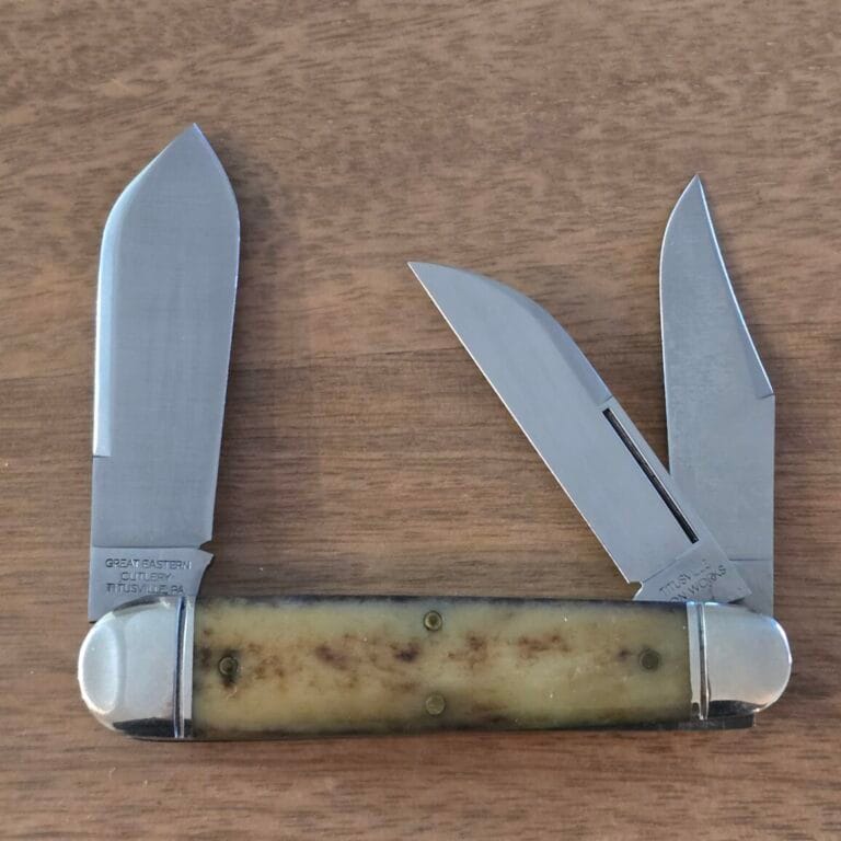 Great Eastern Cutlery #792312 LP Smooth Calico Bone