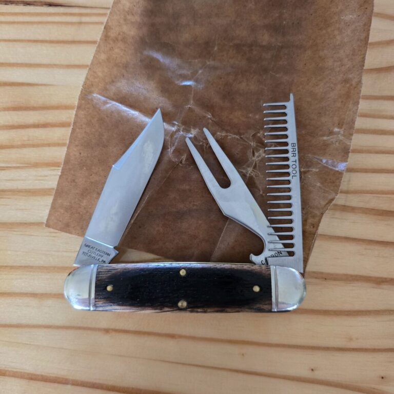 Great Eastern Cutlery #351325 Charred Whiskey Barrel Oak
