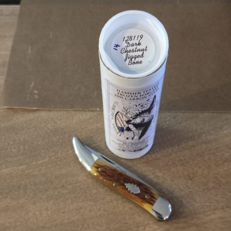 Great Eastern Cutlery #128119 Dark Chestnut Jigged Bone