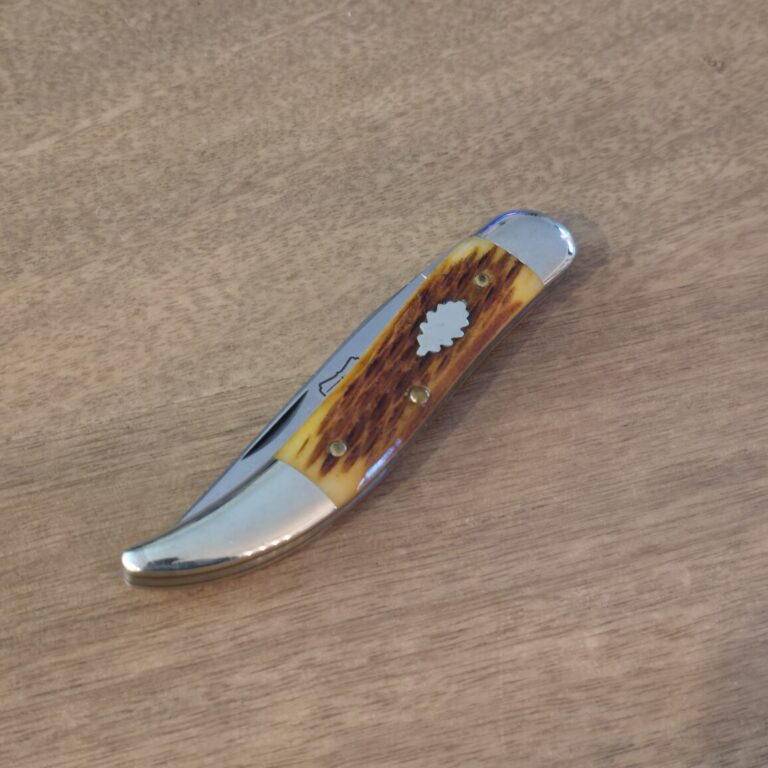 Great Eastern Cutlery #128119 Dark Chestnut Jigged Bone